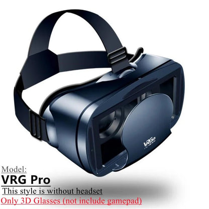 Virtual Reality VR Glasses IMAX Huge Screen HD 3D Glasses Google Cardboard Box VR Headset Helmet for 5-7" Phone,Support Gamepad Allinoneshop-24