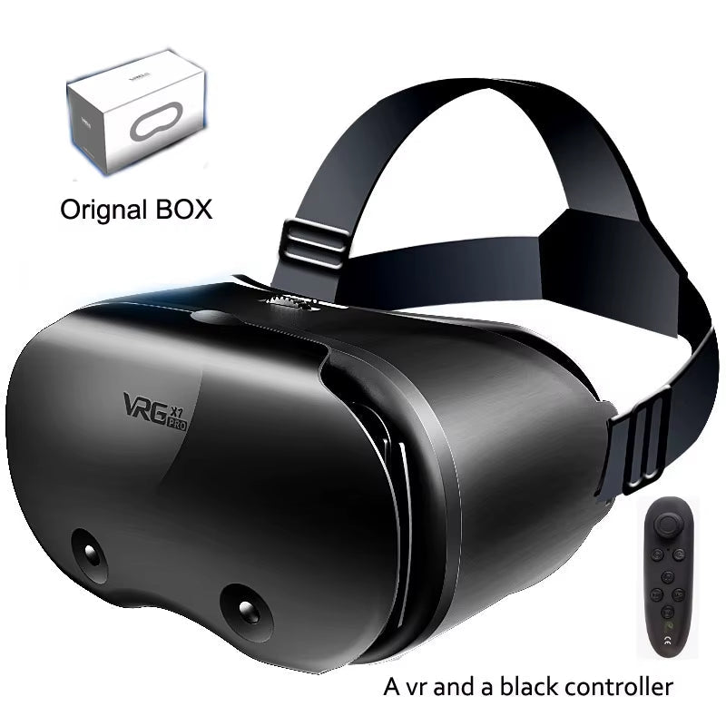 Vrgpro X7 3D Helmet VR Glasses 3D Glasses Virtual Reality Glasses VR Headset for Google Cardboard 5-7' Mobile with Original Box Allinoneshop-24