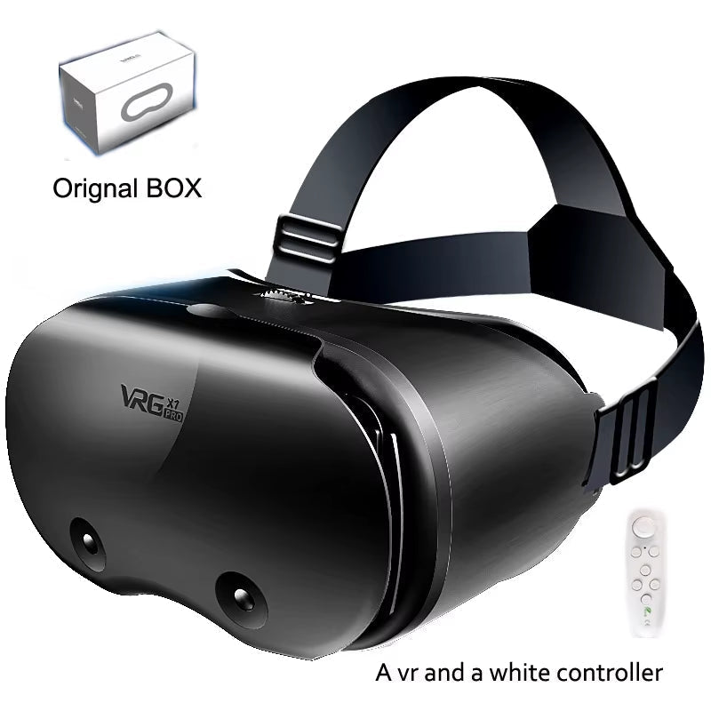 Vrgpro X7 3D Helmet VR Glasses 3D Glasses Virtual Reality Glasses VR Headset for Google Cardboard 5-7' Mobile with Original Box Allinoneshop-24