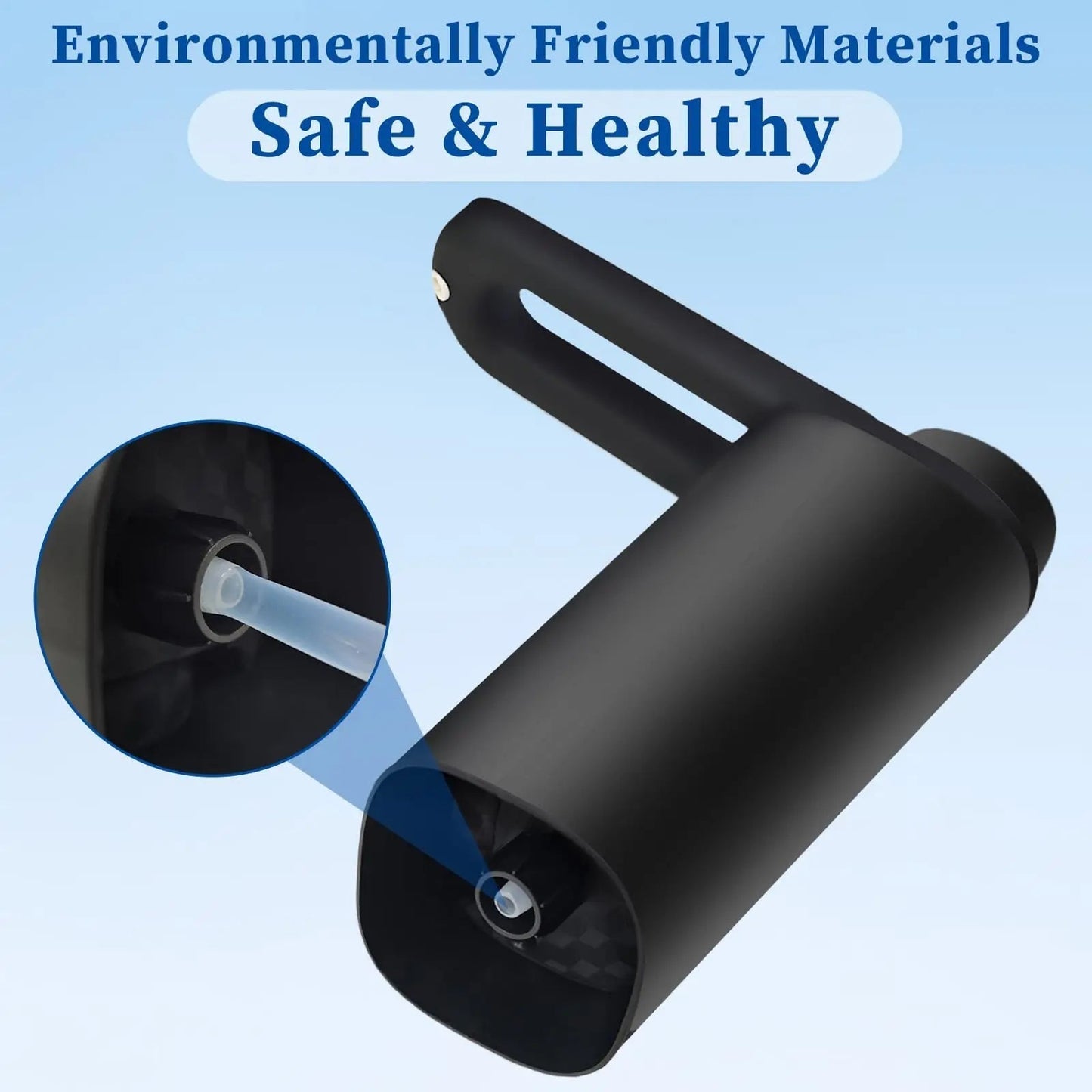 Water Bottle Pump Automatic Water Dispenser for 5 Gallon Bottle Type-C Charging Portable Electric Water Dispenser Pump (Black) Allinoneshop-24