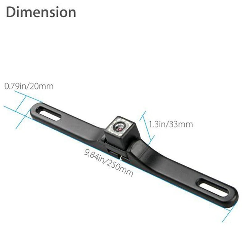 Waterproof 170° HD Car Rearview Reverse Backup Camera License Plate Night Vision Allinoneshop-24