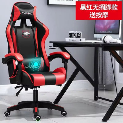 WCG Gaming Chair Computer Chair High-Quality Gaming Chair Leather Internet LOL Internet Cafe Racing Chair Office Chair Gamer New Allinoneshop-24