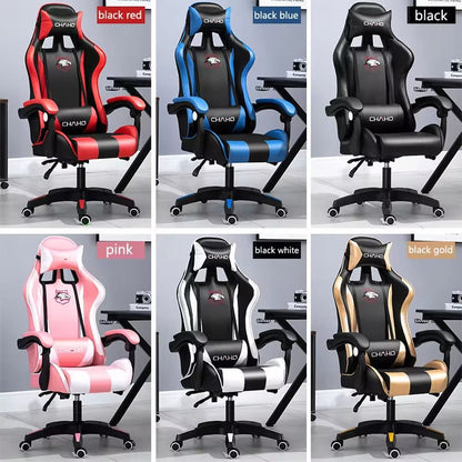 WCG Gaming Chair Computer Chair High-Quality Gaming Chair Leather Internet LOL Internet Cafe Racing Chair Office Chair Gamer New Allinoneshop-24