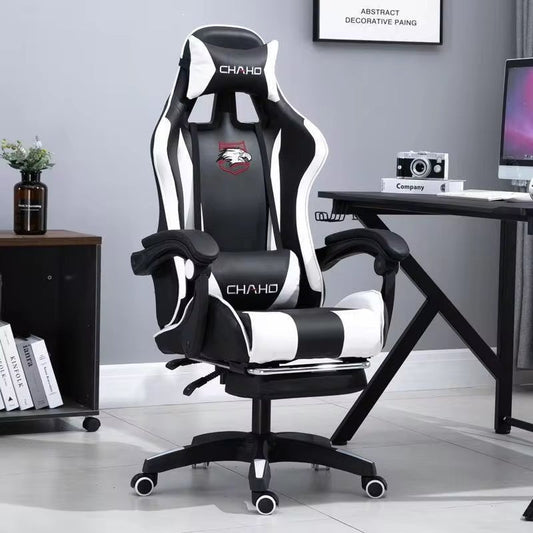 WCG Gaming Chair Computer Chair High-Quality Gaming Chair Leather Internet LOL Internet Cafe Racing Chair Office Chair Gamer New Allinoneshop-24