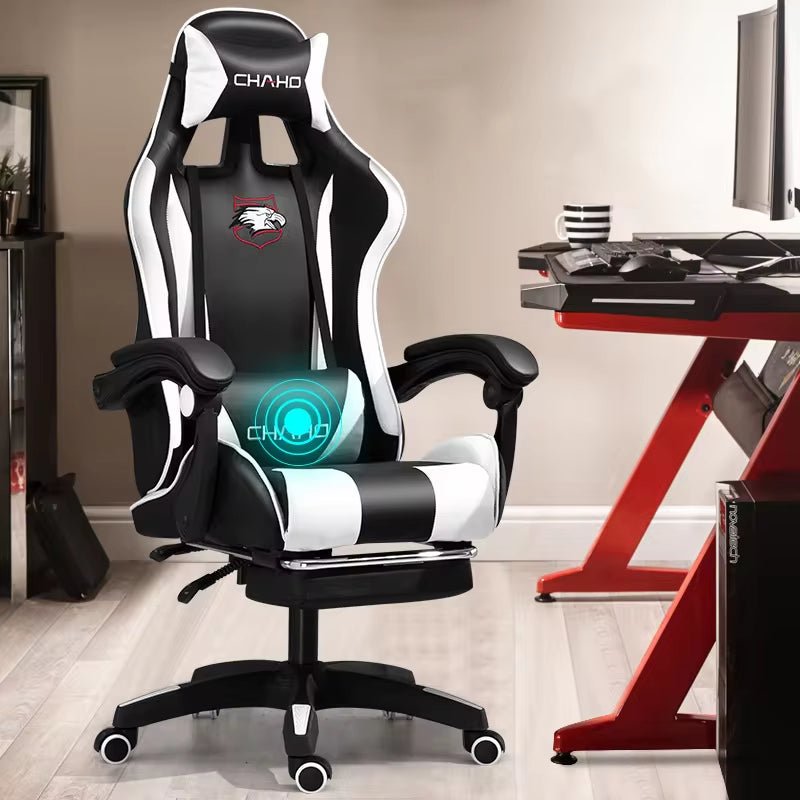 WCG Gaming Chair Computer Chair High-Quality Gaming Chair Leather Internet LOL Internet Cafe Racing Chair Office Chair Gamer New Allinoneshop-24