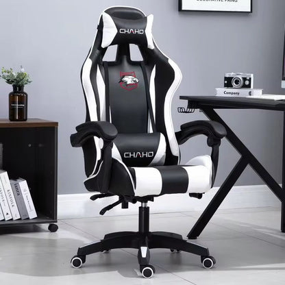 WCG Gaming Chair Computer Chair High-Quality Gaming Chair Leather Internet LOL Internet Cafe Racing Chair Office Chair Gamer New Allinoneshop-24
