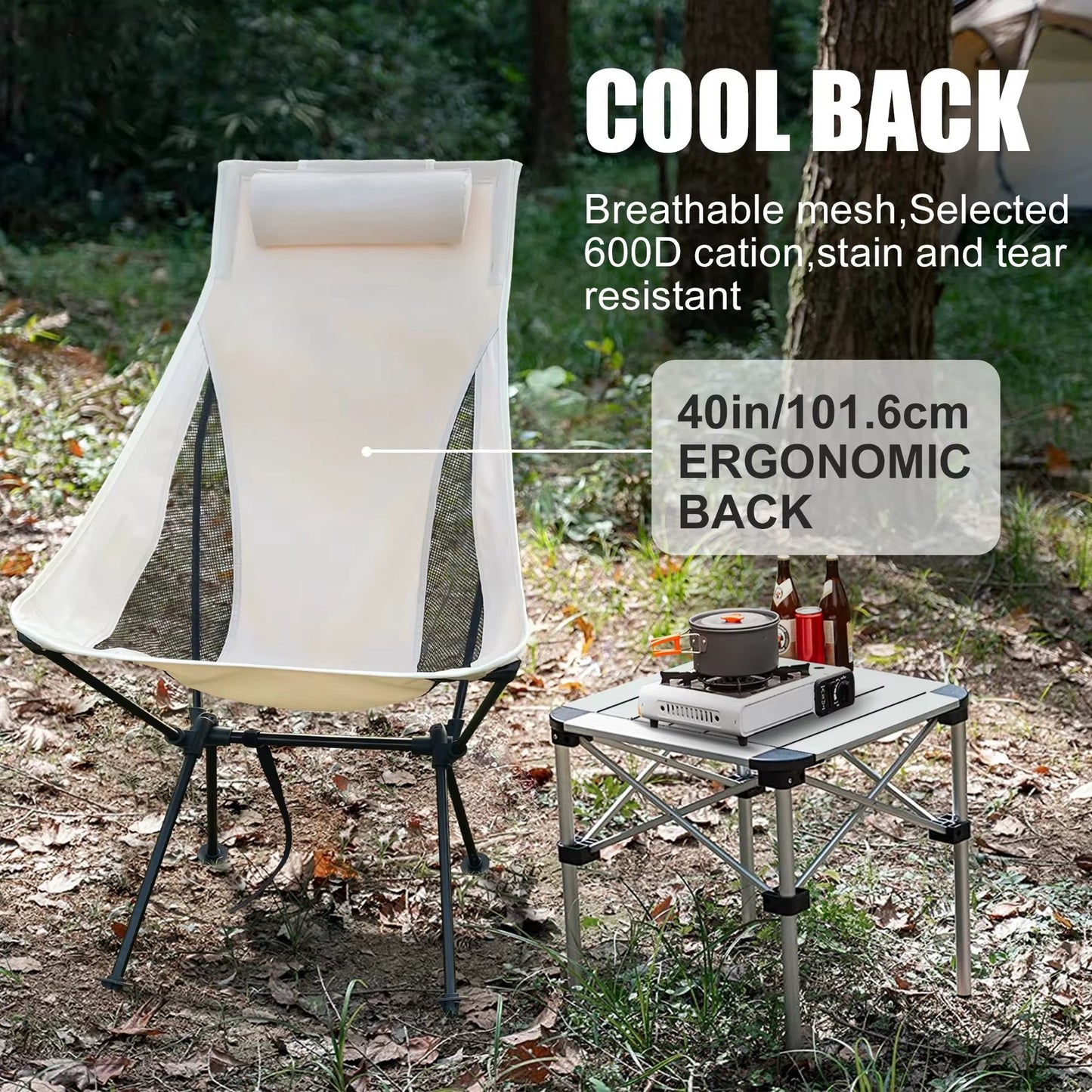 WESTTUNE Portable Folding Camping Chair with Headrest Lightweight Tourist Chairs Aluminum Alloy Fishing Chair Outdoor Furniture Allinoneshop-24