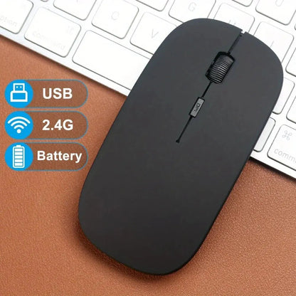 Wireless Mouse Gaming Mouse Backlight USB Compatible RGB Rechargeable Mice Silent Backlit Ergonomic Gaming Mouse for Laptop PC Allinoneshop-24