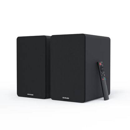 Wooden Bookshelf Speakers Audiophile Grade Hifi Home Theater Surround Sound Active Home Theater 120W Top-Notch Sound Quality 2.0 Allinoneshop-24