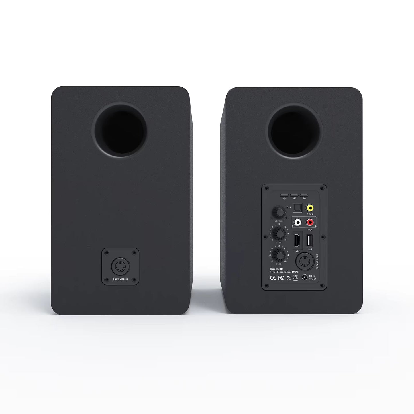 Wooden Bookshelf Speakers Audiophile Grade Hifi Home Theater Surround Sound Active Home Theater 120W Top-Notch Sound Quality 2.0 Allinoneshop-24