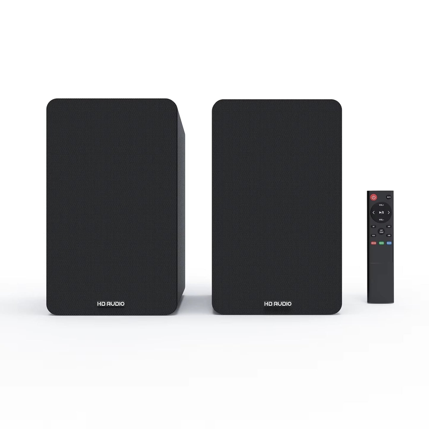 Wooden Bookshelf Speakers Audiophile Grade Hifi Home Theater Surround Sound Active Home Theater 120W Top-Notch Sound Quality 2.0 Allinoneshop-24