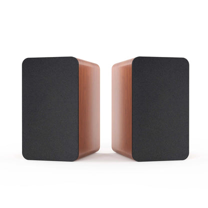 Wooden Bookshelf Speakers Audiophile Grade Hifi Home Theater Surround Sound Active Home Theater 120W Top-Notch Sound Quality 2.0 Allinoneshop-24