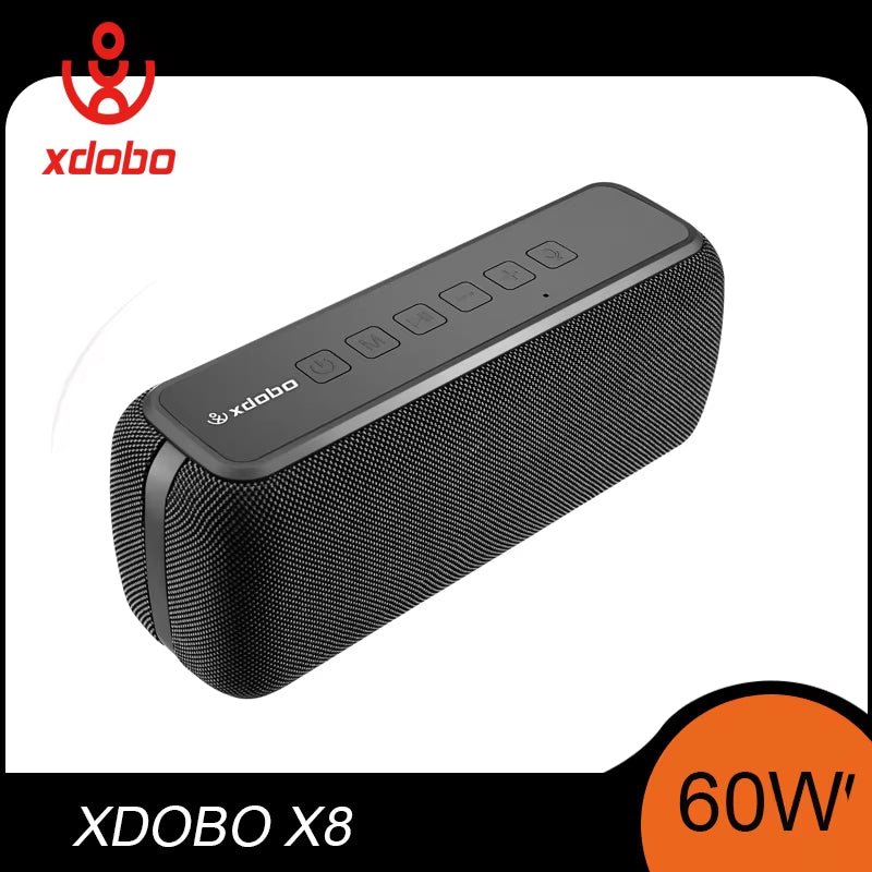 X8 60W Portable Speakers Bluetooth-Compatiable Bass Subwoofer Wireless Waterproof 6600Mah TWS Function Support TF/AUX Allinoneshop-24