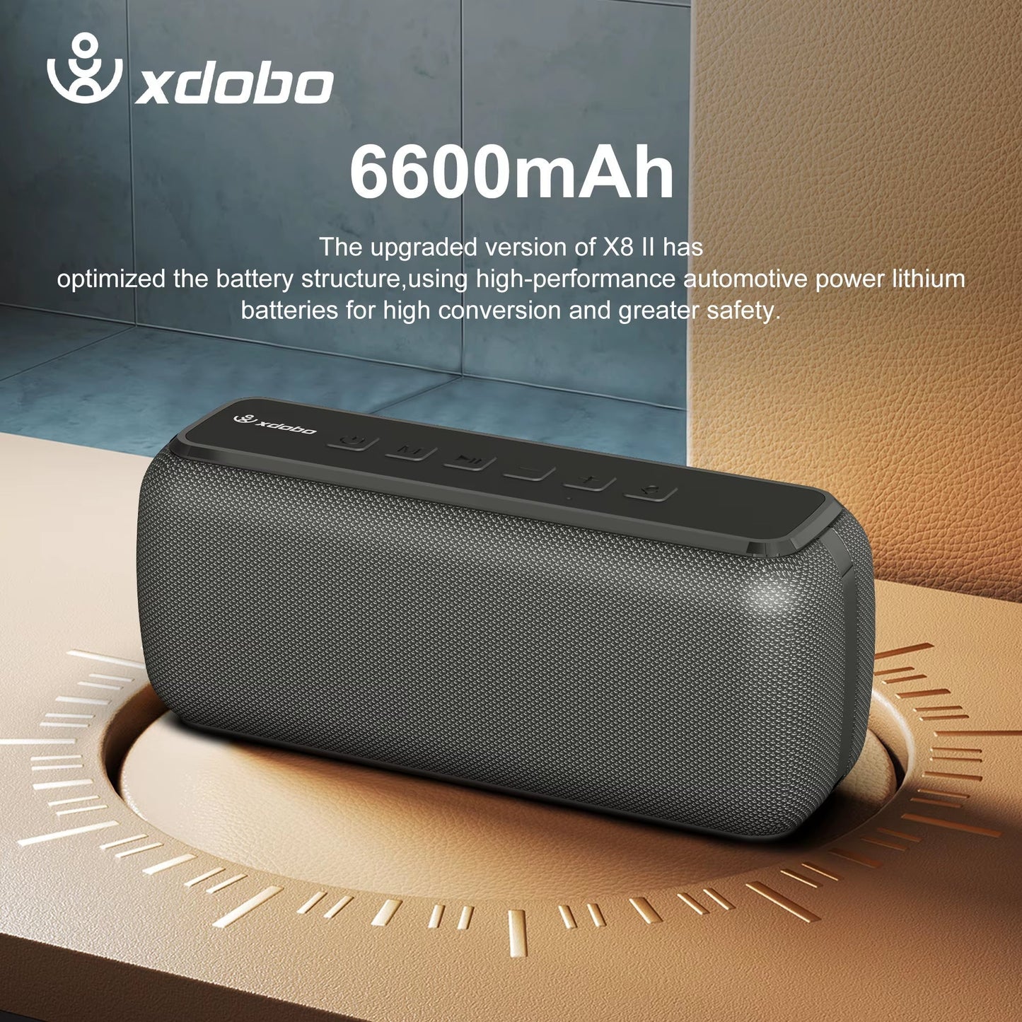 X8 60W Portable Speakers Bluetooth-Compatiable Bass Subwoofer Wireless Waterproof 6600Mah TWS Function Support TF/AUX Allinoneshop-24