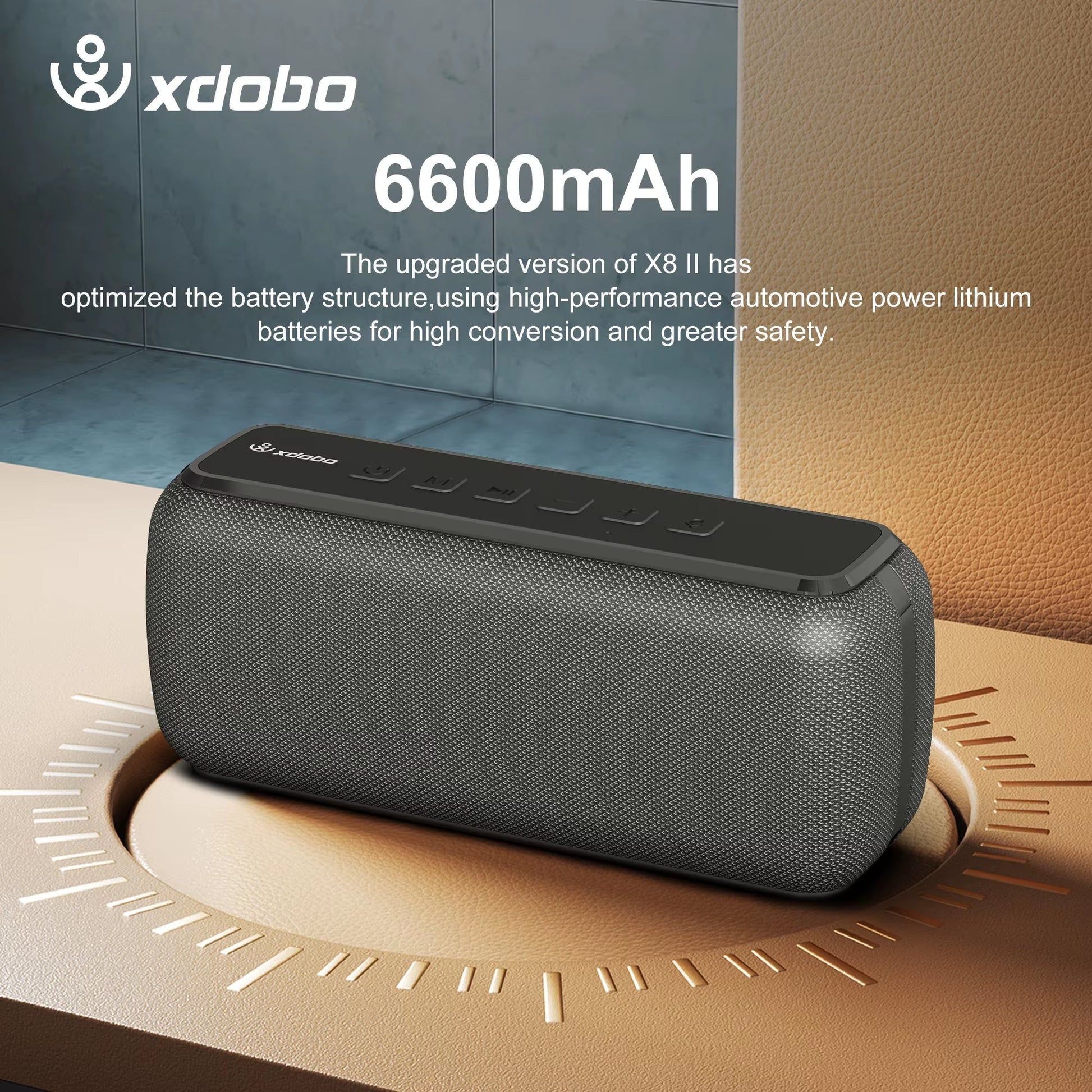 X8 60W Portable Speakers Bluetooth-Compatiable Bass Subwoofer Wireless Waterproof 6600Mah TWS Function Support TF/AUX Allinoneshop-24