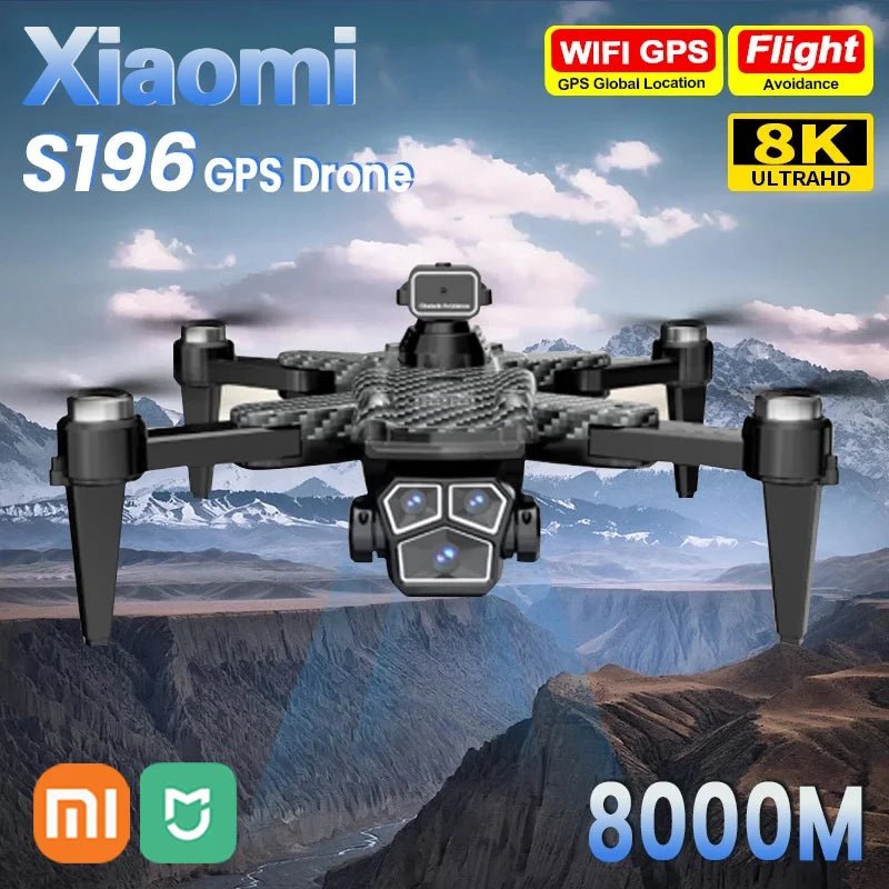 Xiaomi  S196 GPS Drone 8K 5G Professional HD Aerial Photography Dual-Camera Obstacle Avoidance Four-Rotor Helicopter 8000M Allinoneshop-24