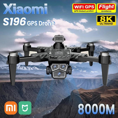 Xiaomi  S196 GPS Drone 8K 5G Professional HD Aerial Photography Dual-Camera Obstacle Avoidance Four-Rotor Helicopter 8000M Allinoneshop-24