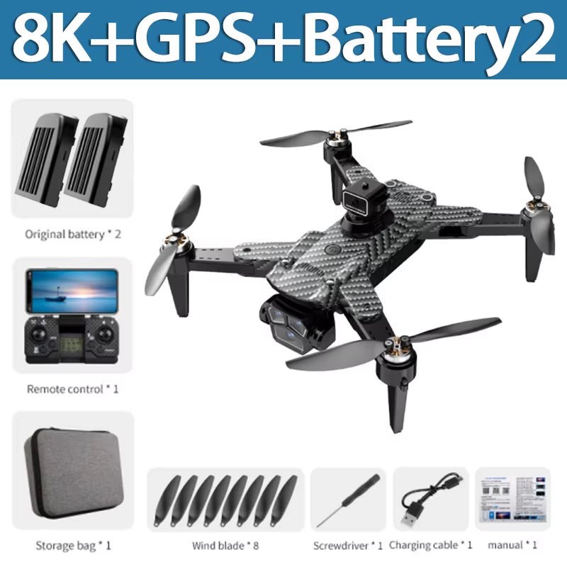 Xiaomi  S196 GPS Drone 8K 5G Professional HD Aerial Photography Dual-Camera Obstacle Avoidance Four-Rotor Helicopter 8000M Allinoneshop-24