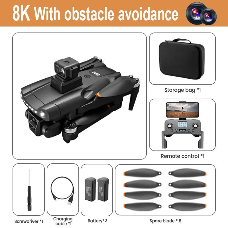 Xiaomi  V198GPS Drone ESC 8K Profesional Brushless Laser Obstacle Avoidance Aerial Optical Foldable Quadcopter Mini Dron Allinoneshop-24