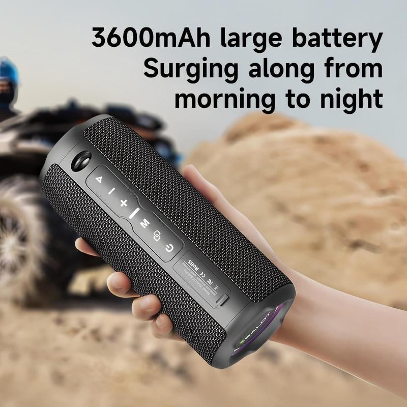 ZEALOT S49Pro Wireless Portable Speaker, 20W High Power Long Endurance Waterproof Speaker with RGB Light Effect, Rechargeable Speaker, High Power Speaker, Bluetooth-Compatible Speaker for Indoor, Outdoor, Hiking, Camping Allinoneshop-24